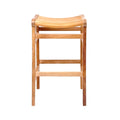 Backless Teak Outdoor Bar Stool