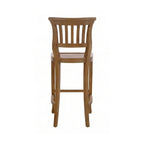 Armless Teak Outdoor Bar Stool