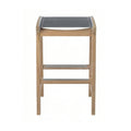 Backless Teak Outdoor Bar Stool