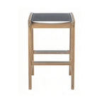 Backless Teak Outdoor Bar Stool