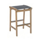 Backless Teak Outdoor Bar Stool