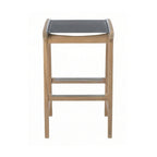 Backless Teak Outdoor Bar Stool