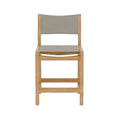 Armless Teak Outdoor Bar Stool