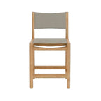 Armless Teak Outdoor Bar Stool