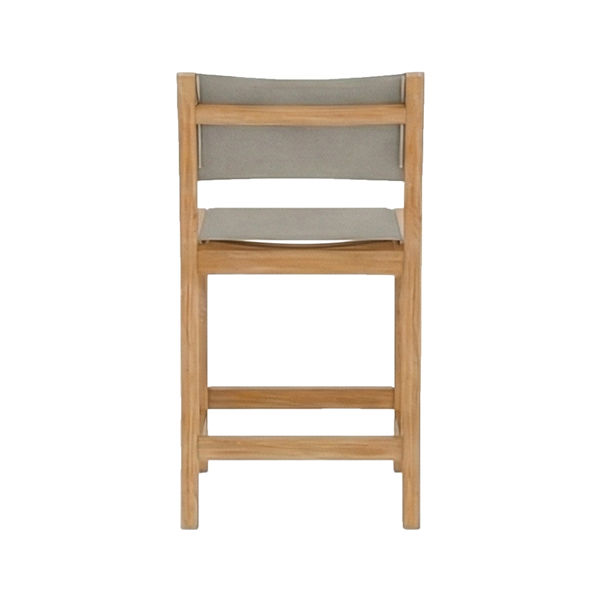 Armless Teak Outdoor Bar Stool