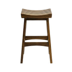 Backless Teak Outdoor Bar Stool