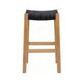 Backless Teak Outdoor Bar Stool