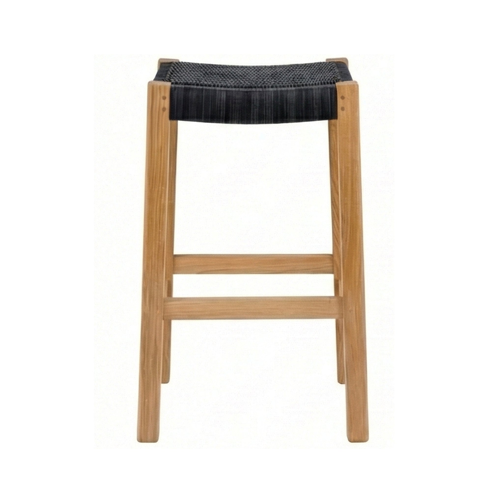 Backless Teak Outdoor Bar Stool