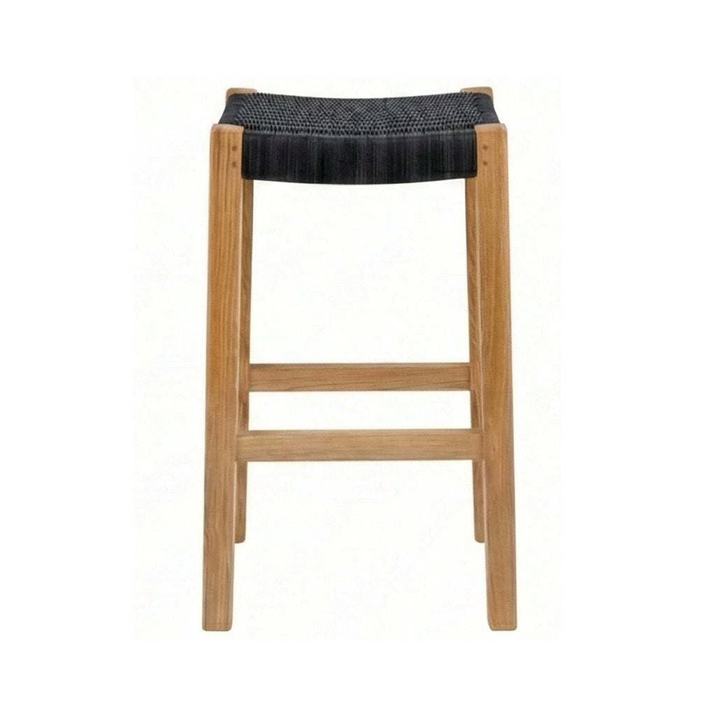 Backless Teak Outdoor Bar Stool