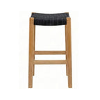 Backless Teak Outdoor Bar Stool