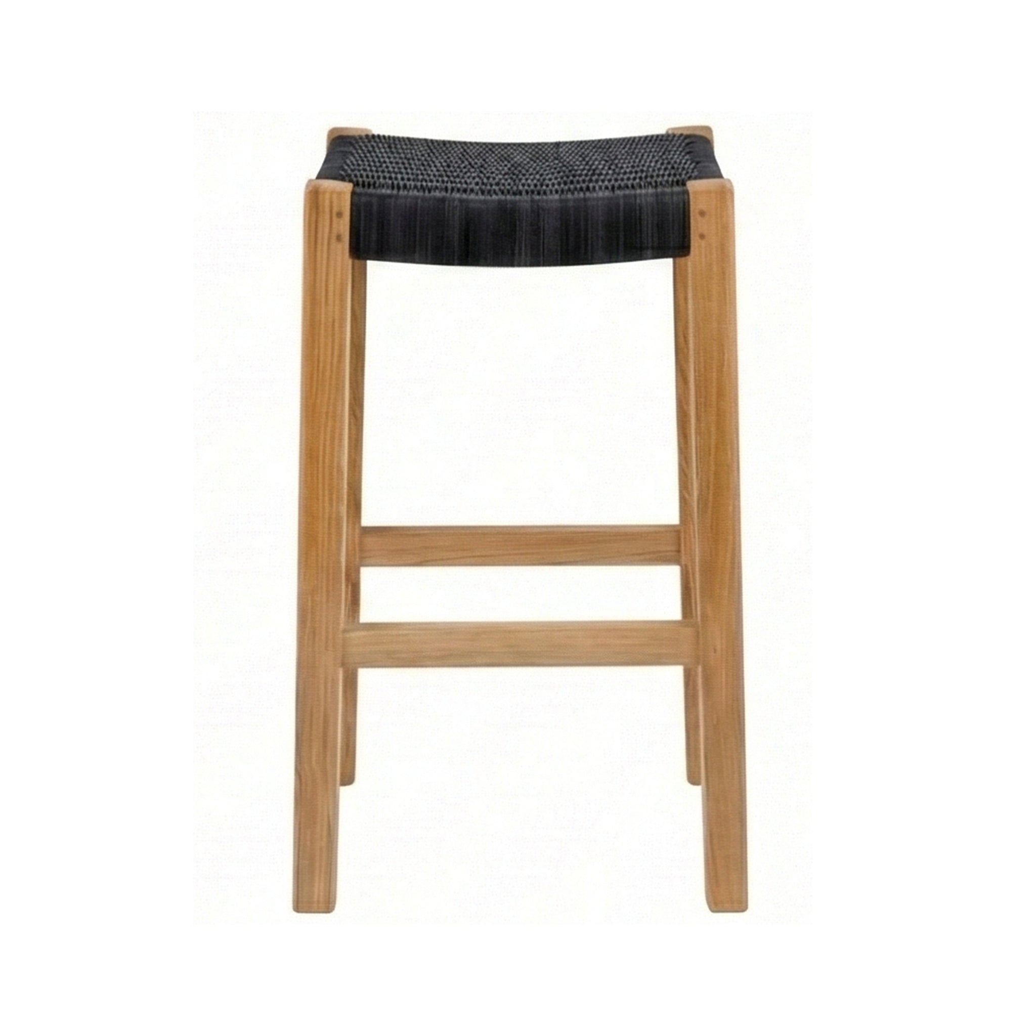 Backless Teak Outdoor Bar Stool