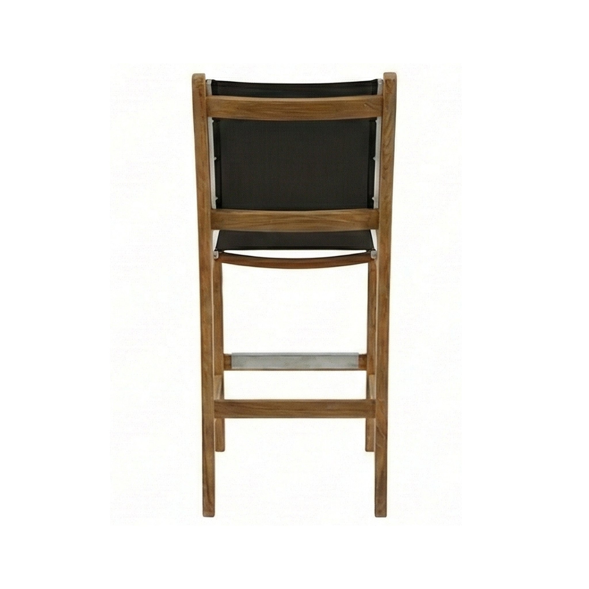 Armless Teak Outdoor Bar Stool