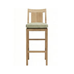 Armless Teak Outdoor Bar Stool