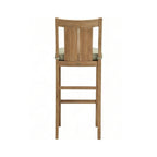 Armless Teak Outdoor Bar Stool