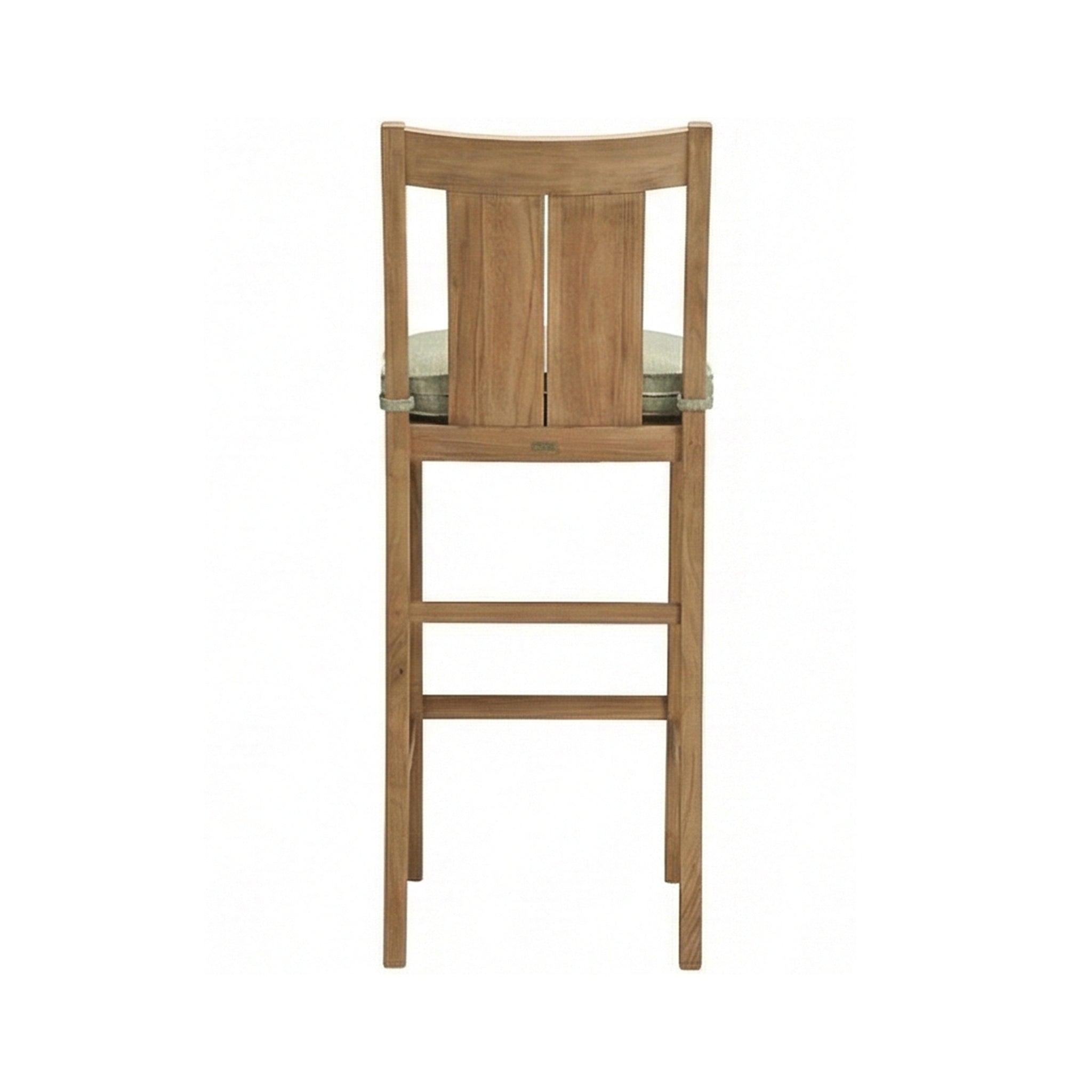 Armless Teak Outdoor Bar Stool