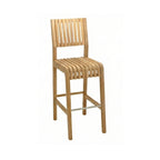 Armless Teak Outdoor Bar Stool