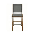 Armless Teak Outdoor Bar Stool