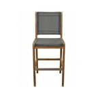 Armless Teak Outdoor Bar Stool