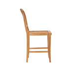 Armless Teak Outdoor Bar Stool