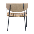 Chair With Teak Seat And Rush Webbing