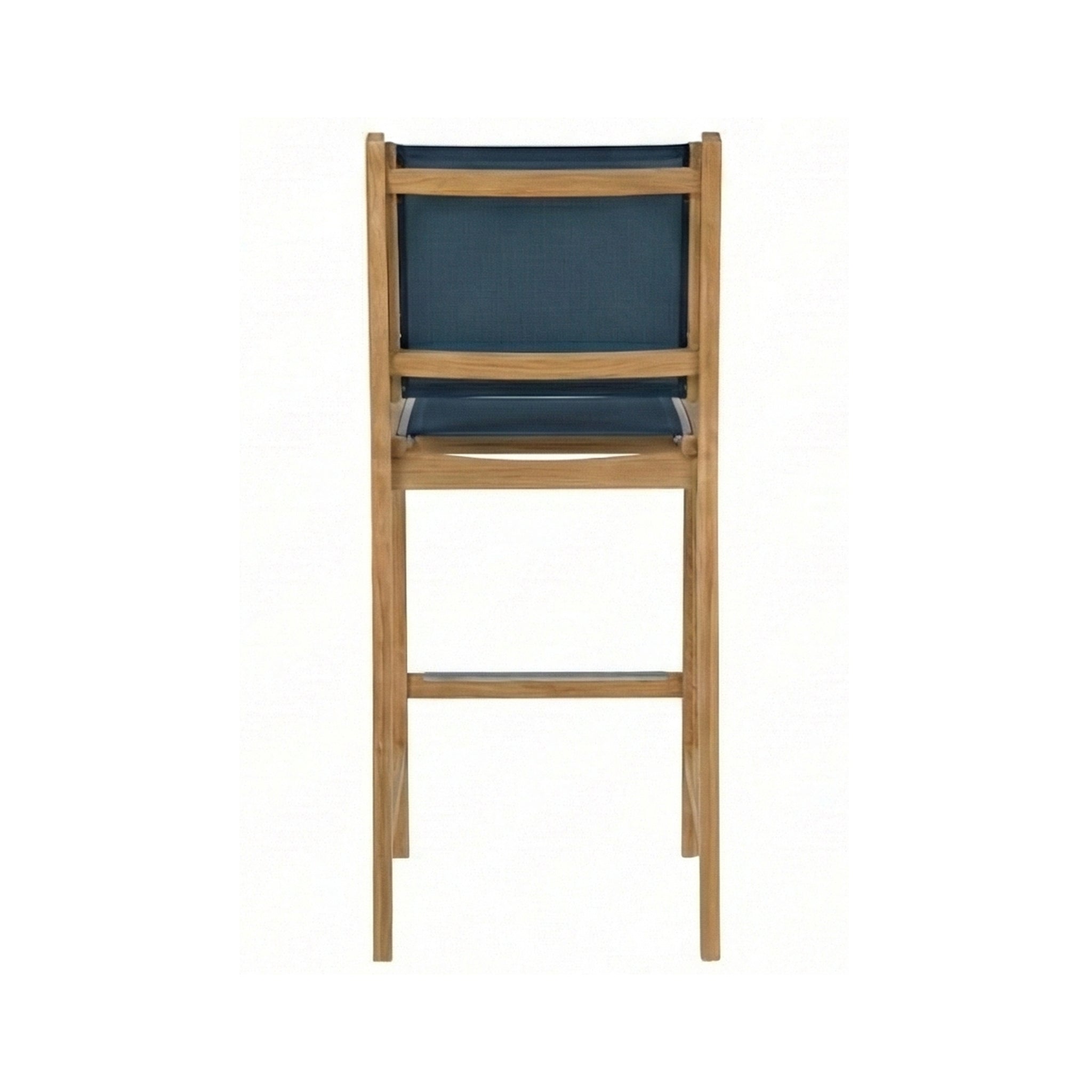 Armless Teak Outdoor Bar Stool