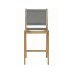 Armless Teak Outdoor Bar Stool