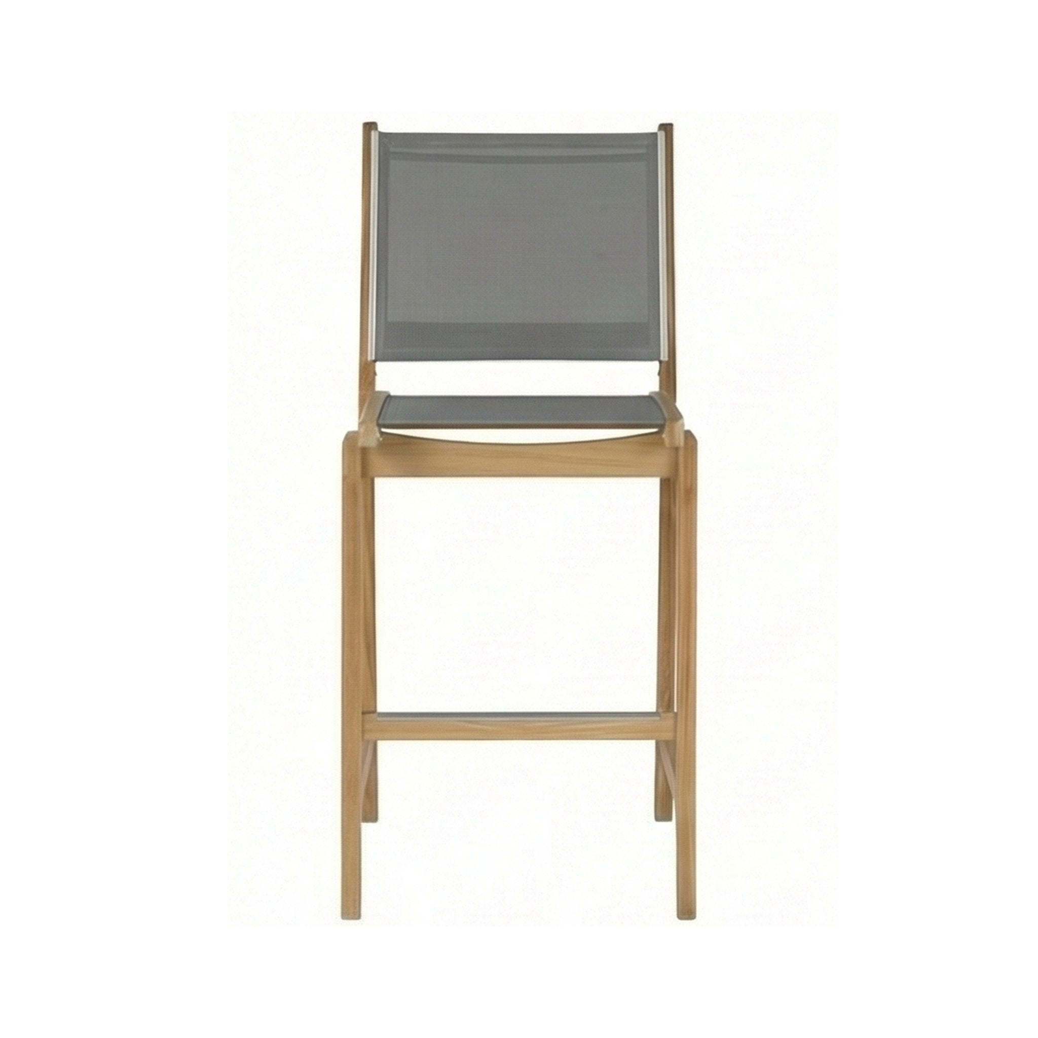 Armless Teak Outdoor Bar Stool