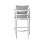 Upholstered Teak Outdoor Bar Stool