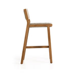 Armless Teak Outdoor Bar Stool