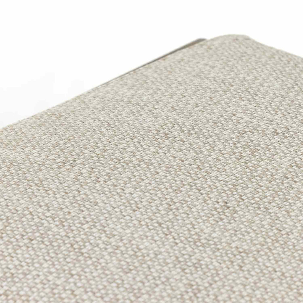 Upholstered Backless Teak Outdoor Bar Stool