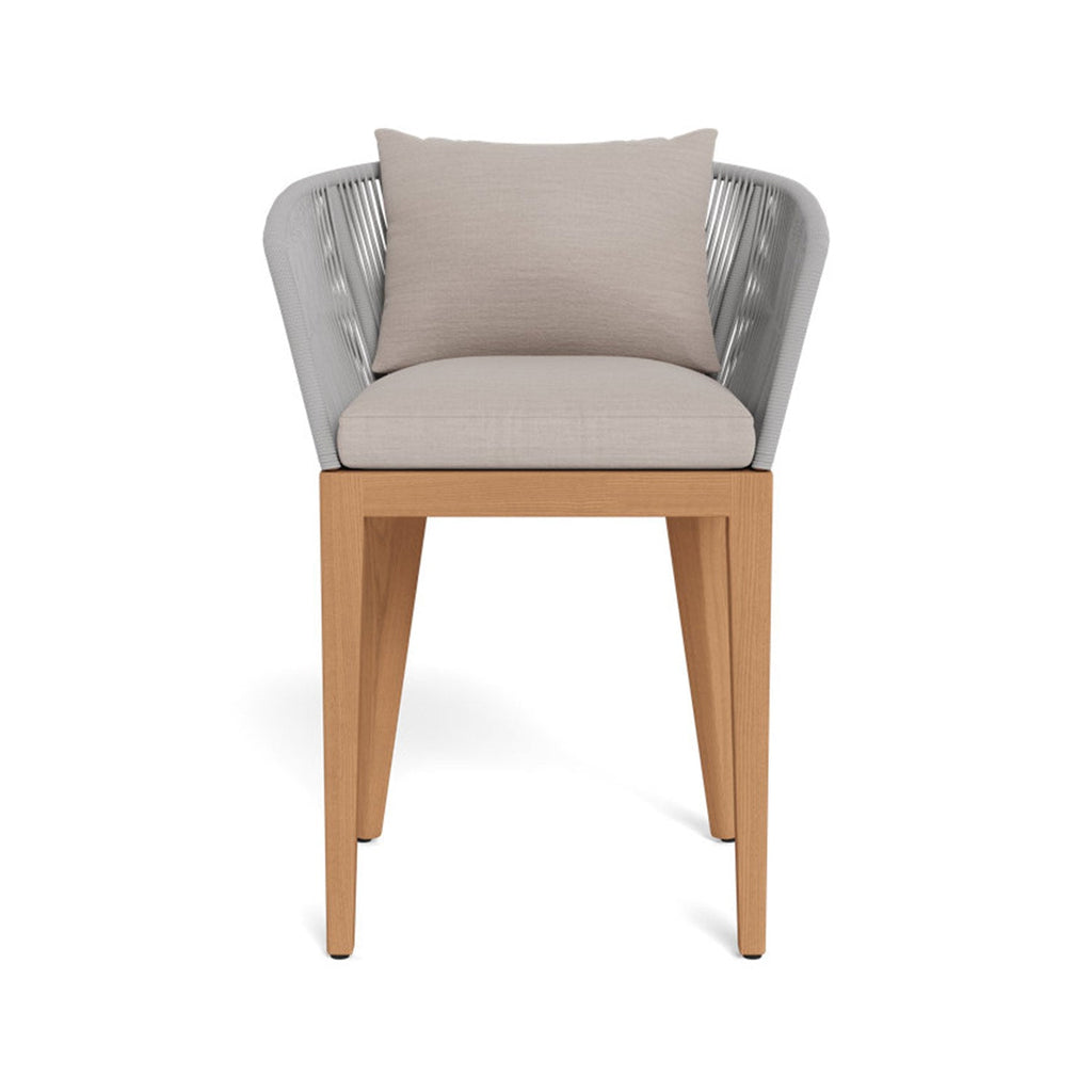Upholstered Teak Outdoor Bar Stool