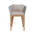 Upholstered Teak Outdoor Bar Stool