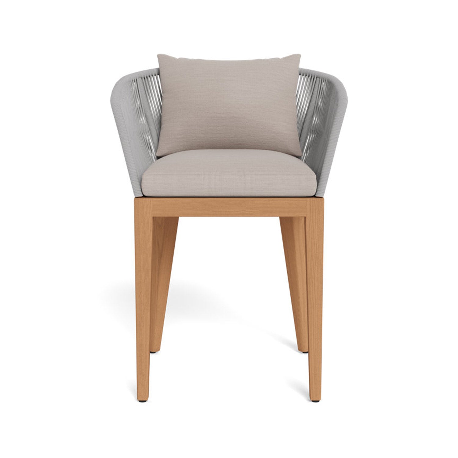 Upholstered Teak Outdoor Bar Stool
