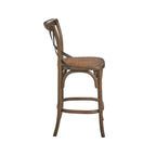 Backless Teak Outdoor Bar Stool