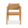 Teak Woven Rope Outdoor Dining Chair with Cushion