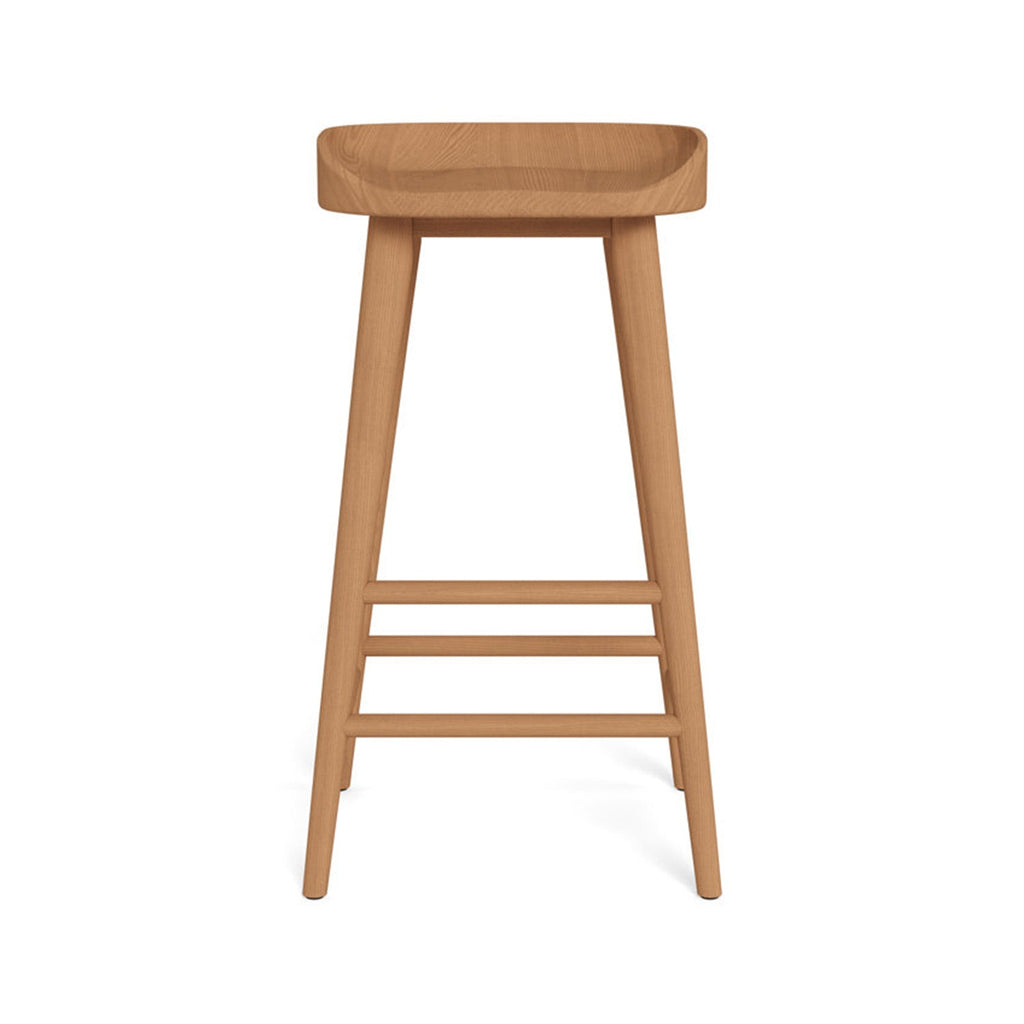 Backless Teak Outdoor Bar Stool