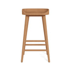 Backless Teak Outdoor Bar Stool
