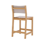 Armless Teak Outdoor Bar Stool