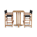 Folding Teak Outdoor Bar Stool