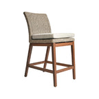 Armless Teak Outdoor Bar Stool