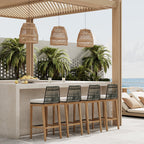 Outdoor Teak Bar Stool