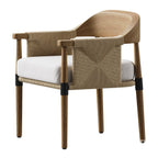 Teak Dining Chair with Performance Fabric