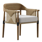 Teak Dining Chair with Performance Fabric
