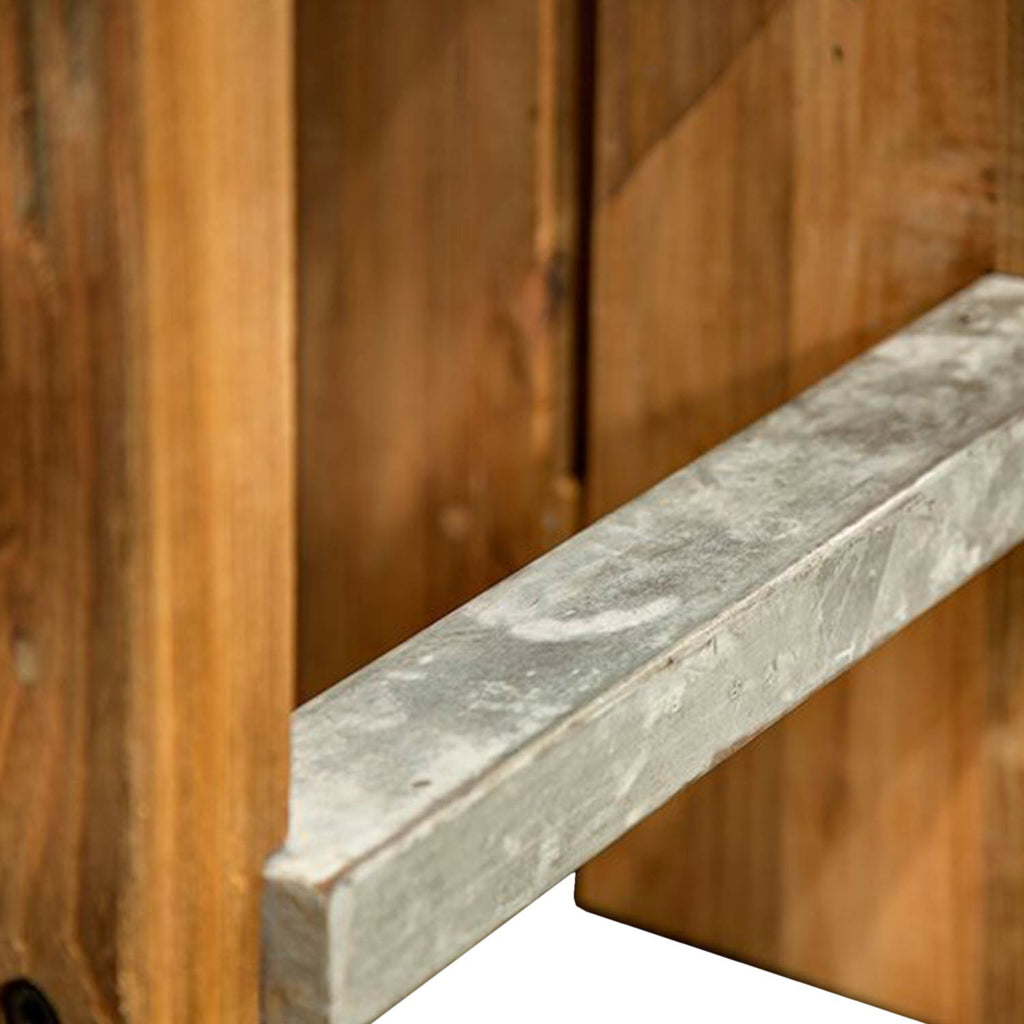 Backless Teak Outdoor Bar Stool