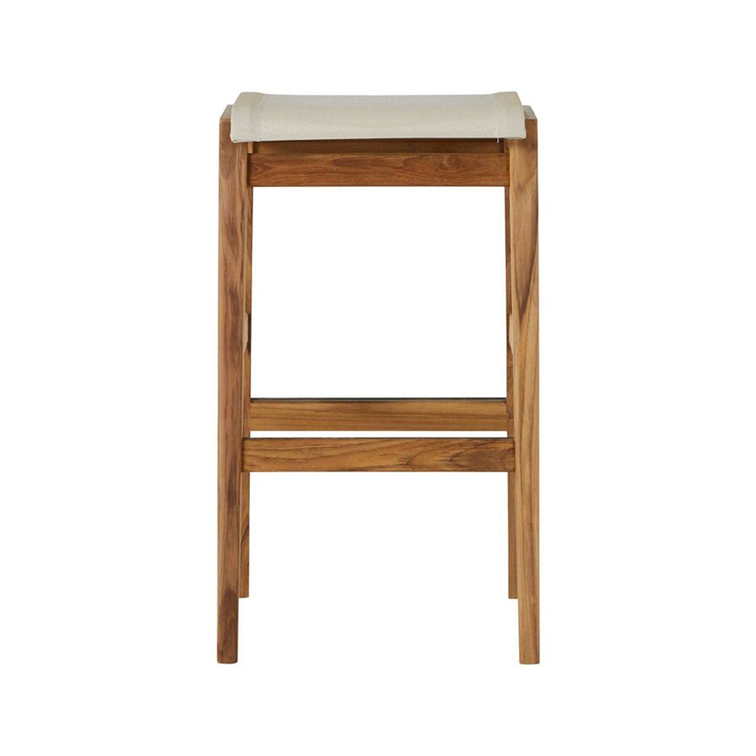 Backless Teak Outdoor Bar Stool