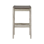 Backless Teak Outdoor Bar Stool