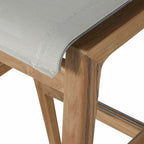 Backless Teak Outdoor Bar Stool