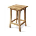 Backless Teak Outdoor Bar Stool