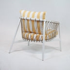 Lounge Chair with Summer Stripe Upholstery