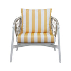 Lounge Chair with Summer Stripe Upholstery